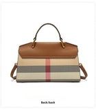 New advanced texture plaid handbag live hot models of fashion women's bags simple versatile new tide