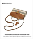 New advanced texture plaid handbag live hot models of fashion women's bags simple versatile new tide