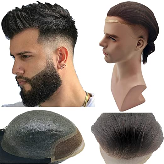 New! BIO Style Toupee for men 100% Human Hair