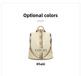New Colorful Beige Shoulder Bag Simple Hundred models Women's Travel Backpack Cross-border Hot models Women's Bags