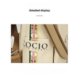 New Colorful Beige Shoulder Bag Simple Hundred models Women's Travel Backpack Cross-border Hot models Women's Bags