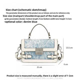 New glacier blue pillow bag this year's popular models of large-capacity fashion leisure women's bags