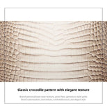 New Himalayan White Handbag Premium Texture Crocodile Cross Border Women's Bag Multi Compartment Women's Bag