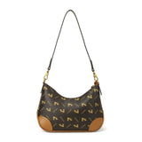 New letters printed series of shoulder armpit bag simple versatile crescent moon bag hot models of women's bags
