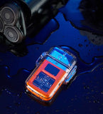 New Pulse Plasma Double Arc Lighter Type-C Rechargeable Transparent Shell
