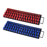 Newly Upgraded! Portable Socket Organizer Set 2PCS 160 Clips Steel Socket Tray Metric/SAE