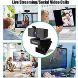 USB FHD Web Computer Camera with Dual Microphone & Privacy Cover