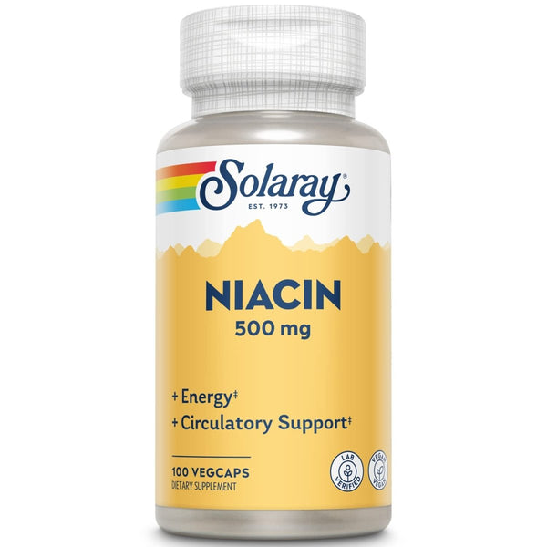 Niacin 500mg Solaray 100 VegCaps