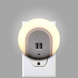 Night Light With 2 USB Ports