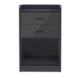 Nightstand with Charging Station and LED Lights