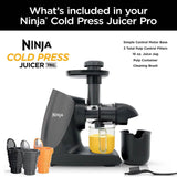 Ninja JC101 Cold Press Pro Juicer 1st Generation Graphite (Refurbished)