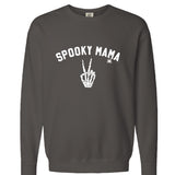 Womens 'Spooky Mama' Comfort Colors Crewneck Sweatshirt