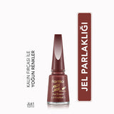 Flormar Jelly Look Plum It Up Nail Polish: Bordo Gel Finish, High Pigment, Long Lasting, Salon Quality at Home