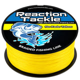Reaction Tackle Braided Fishing Line - NO FADE Yellow