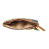 Noa Angled Crossbody Bag - Herringbone