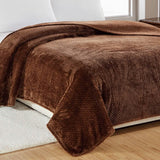 Noble House Solid Color Popcorn Microfiber Blanket