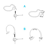 Noise Canceling Headset Convertible RJ9 Earphone with Microphone Adaptor