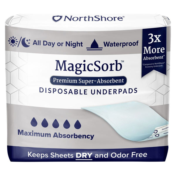 NorthShore MagicSorb Super-Absorbent Disposable Underpads
