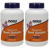 Now Foods Beef Gelatin 550mg 200 Capsules - 6505