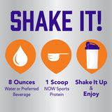 Now Sports Pea Protein Pure Unflavored Powder 12 oz - 2132