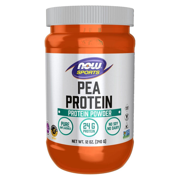 Now Sports Pea Protein Pure Unflavored Powder 12 oz - 2132