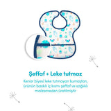 Sevi Bebe Baby Bib - Stain-Resistant, Easy-Clean, Practical Baby Feeding Accessories