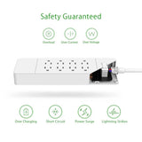NTON Power USP US Electric Plug 8 AC Power Outlet with USB Charger