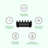 NTONPOWER Smartphone Charging Station 5 USB Ports Dock & Organizer
