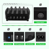 NTONPOWER Smartphone Charging Station 5 USB Ports Dock & Organizer