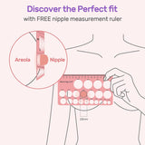 Nuliie 10PCS Flange Sizing Kit 13/15/17/19/21mm for 24mm Flange/Shield of Most Pumps, Silicone Flanges Insert for Momcozy/Spectra Electric Breast Pumps, Pumping Essential Kit for Moms