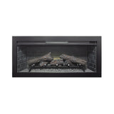 Nuvia 36-Inch Electric Antique Black Touch Panel Infrared Fireplace Insert With Removable Trim Kit (SAK84610)