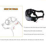 NVTED Dog Sunglasses with Adjustable Strap for Medium or Large Dog