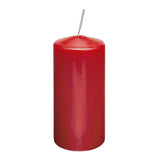 Rubin Licht Red Pillar Candle for Home Decor 120x60mm