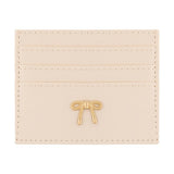 Eklips Cream Bow Card Holder - Compact & Stylish Accessory