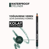 Flormar Waterproof Mat Eyeliner - Long-Lasting, Intense Pigment, Smudge-Proof - Flormar Waterproof Eyeliner