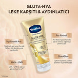 Vaseline Gluta-Hya Serum UV Protective Hydrating Body Lotion - Brightening, Non-Greasy Moisturizer with GlutaGlow Technology