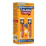 Nutraxin Vitamin C D Zinc Effervescent Tablets - 2 Pack: Supercharge Your Immunity with Vitamin C, D & Zinc - Easy Absorption, Boost Bone Health & Antioxidant Support