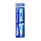 Signal Travel Oral Care Set with Compact Toothbrush & Toothpaste