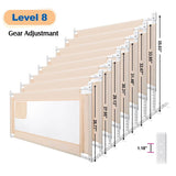 Odoland 70in Foldable Baby Toddler Safety Bed Rail Anti Falling Guard