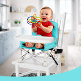 ODOLAND Folding Portable Travel High Chairs Booster Seat with Tray for Baby Infant
