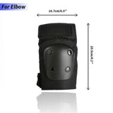 Odoland Knee and Elbow Waist Pads for Cycling, Skating, Mini Biking Riding Adjustable Size