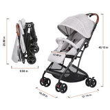 Odoland Lightweight Foldable Cynebaby Strollers for Infant