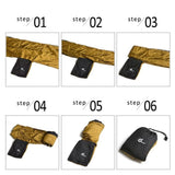 Odoland Lightweight Portable Nylon Camping Hammock and Steel Carabiners