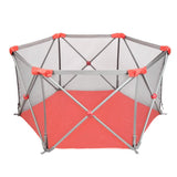 Odoland Safety Portable Playpen Infants Toddler Fence
