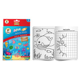 Lino Paint Reusable Underwater Adventure Coloring Book for Kids - Erasable, Washable, & Sustainable Fun.