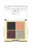 Golden Rose Midnight Kiss Eyeshadow Palette: Quattro Palette for Versatile Eye Makeup, Highly Pigmented & Blendable