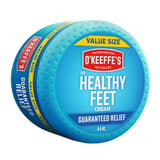 O'Keeffe's for Healthy Feet Foot Cream - 3.2 oz Jar (1 Pack) - Guaranteed Relief for Extremely Cracked, Dry Feet, Repairing Skincare, Instantly Boosts and Retains Moisture Levels
