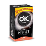 Okey Ultra Hisset Ultra Thin Condoms for Natural Feel 20-Pack