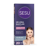 Sesu Sensitive Skin Wax Strips for Facial & Body Hair Removal - Gentle, Sugar-Free, Calendula Infused