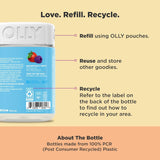 OLLY Kids Multivitamin & Probiotic Gummy, Digestive Support, Vitamins A, D, C, E, B, Zinc, Chewable Supplement, Berry Flavor, 50 day supply - 100 Count